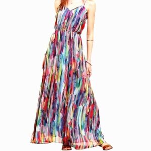 Jack By BB Dakota Maxi Dress Sz 10 Multicolor Polyester